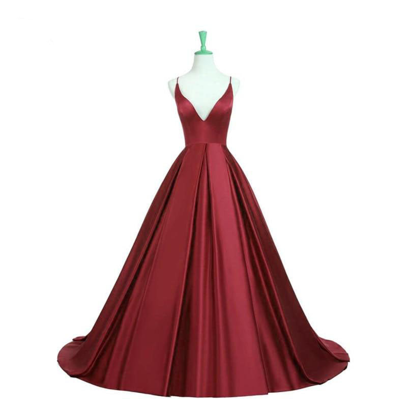 LYDIA burgundy prom dress