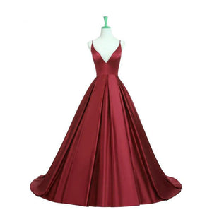 LYDIA burgundy prom dress