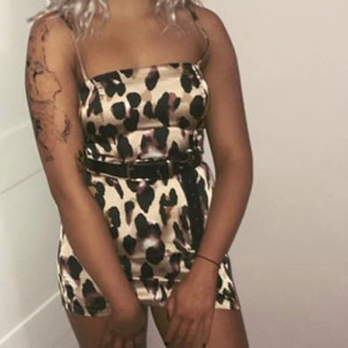 JESSIE leopard short dress