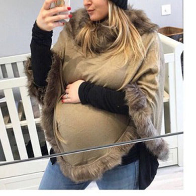 cute fur poncho