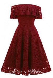 ANNMARIE off shoulder floral lace dress