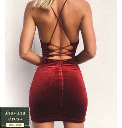 Red Satin bodycon dress