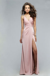 ELVIA split maxi dress