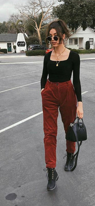 GINA cute plain pants