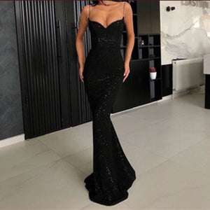 MELISSA sequin glitter prom dress