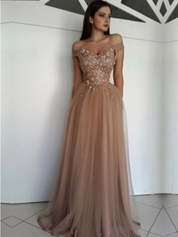 MARGRET tulle prom dress