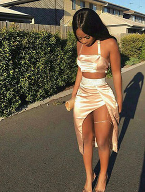 KARYN satin two piece set