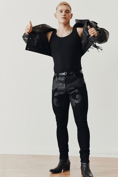 ROBYN leather jeans