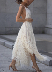 SHERRIE halter low dress