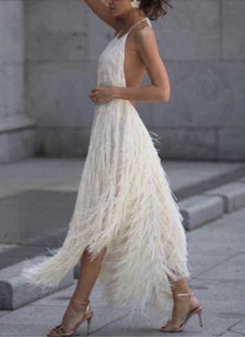 SHERRIE halter low dress