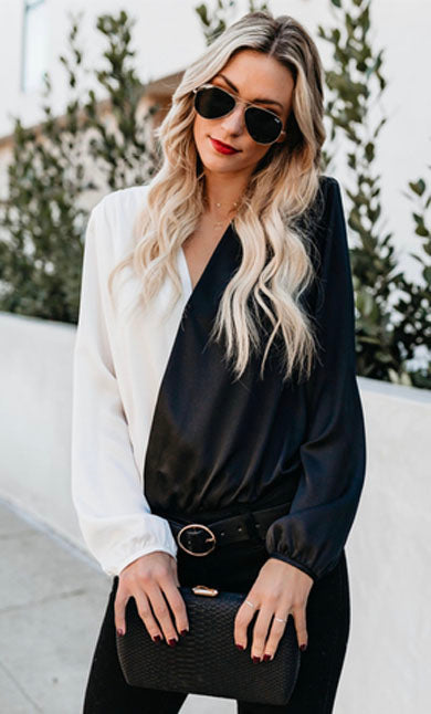 SHEILA v neck top