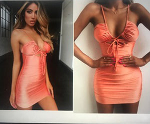 GLORIA hollow out bodycon dress