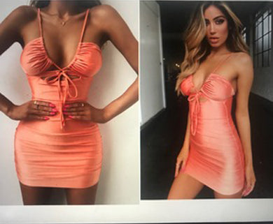 GLORIA hollow out bodycon dress