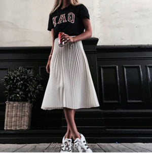 NIKITA pleated chiffon skirt