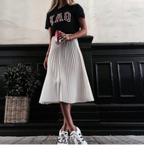 NIKITA pleated chiffon skirt