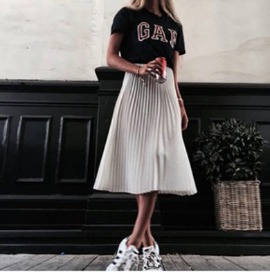 NIKITA pleated chiffon skirt