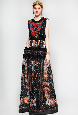 TASHA sleeveless prom dress