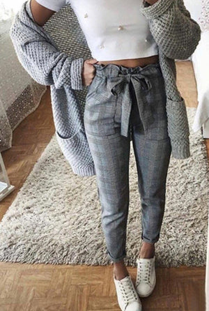 bow tie plaid trousers