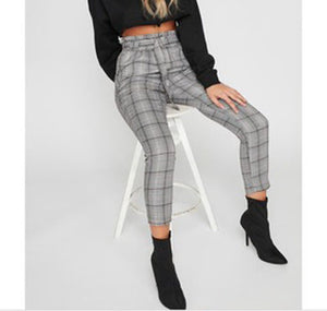 WILLIE high waist plaid pants