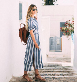 CANDACE striped jumpsuit