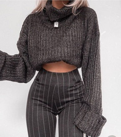 AISHA turtle neck knitted sweater