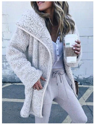 faux fur fuzzy jacket