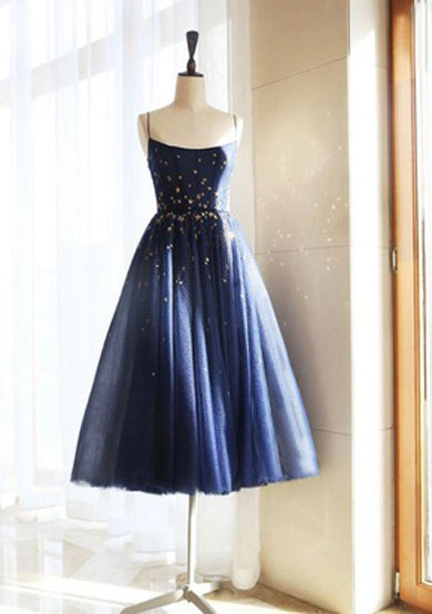 RENE spaghetti straps prom dress