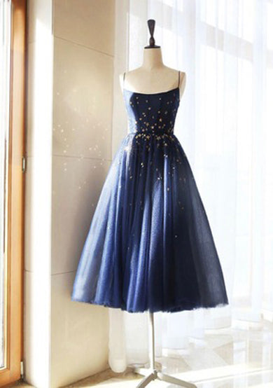 RENE spaghetti straps prom dress