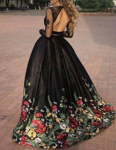 MARIAN floral prom dress