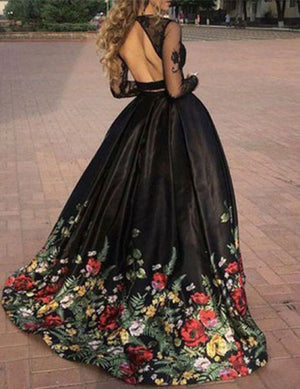 MARIAN floral prom dress