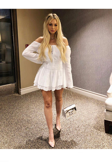 NORMA off shoulder short dress
