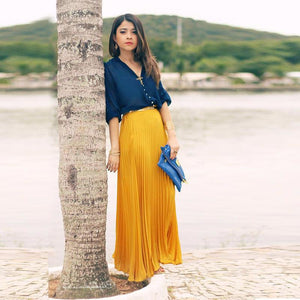 VENITA chiffon maxi skirt