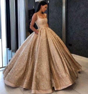 ADELE glitter long prom dress