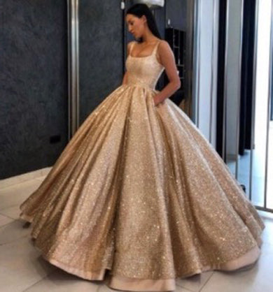 ADELE glitter long prom dress