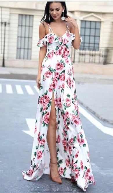 MELINDA floral maxi dress