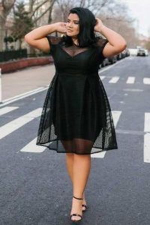 WILLIE mesh prom dress