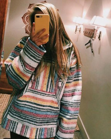 EDNA striped colorful sweatshirt