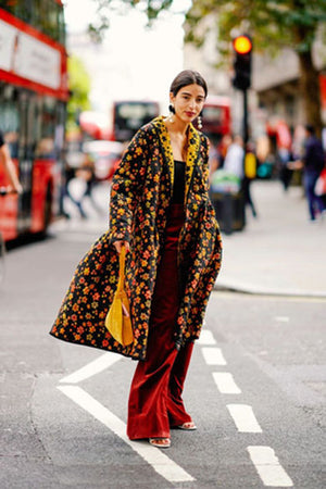 JENNIFER flower long coat