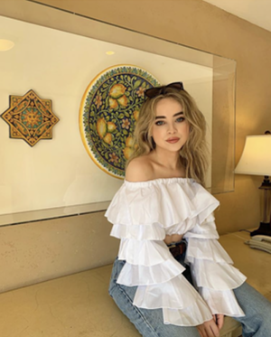 AUGUSTA off shoulder ruffle top