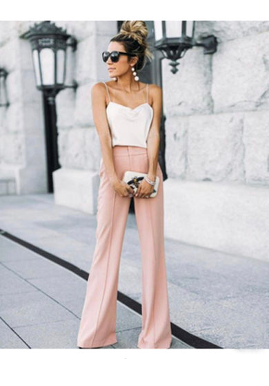 CAROLYN high waist flare pants