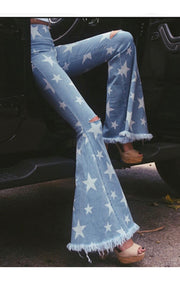 INDAH star flare jeans