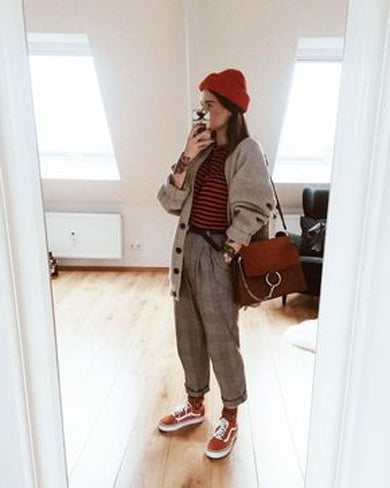 NABILA stripe loose pants