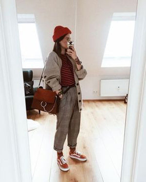 NABILA stripe loose pants