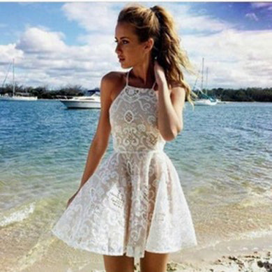 AGNES flare short dress