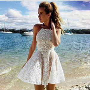AGNES flare short dress