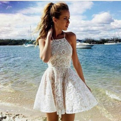 AGNES flare short dress