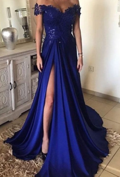 CELIA off shoulder prom dress