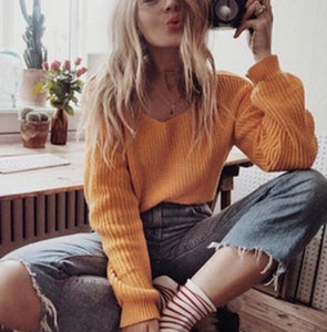plain long sleeve sweater