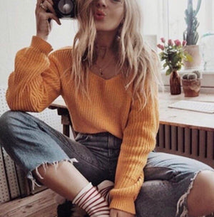 plain long sleeve sweater