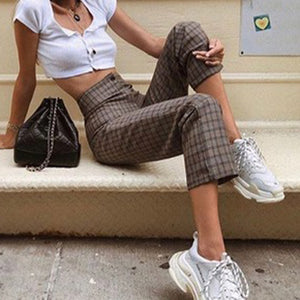 AQILAH square loose pants